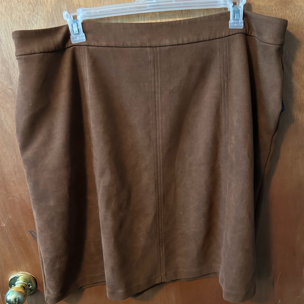 Lane Bryant Rich Brown A-Line Skirt